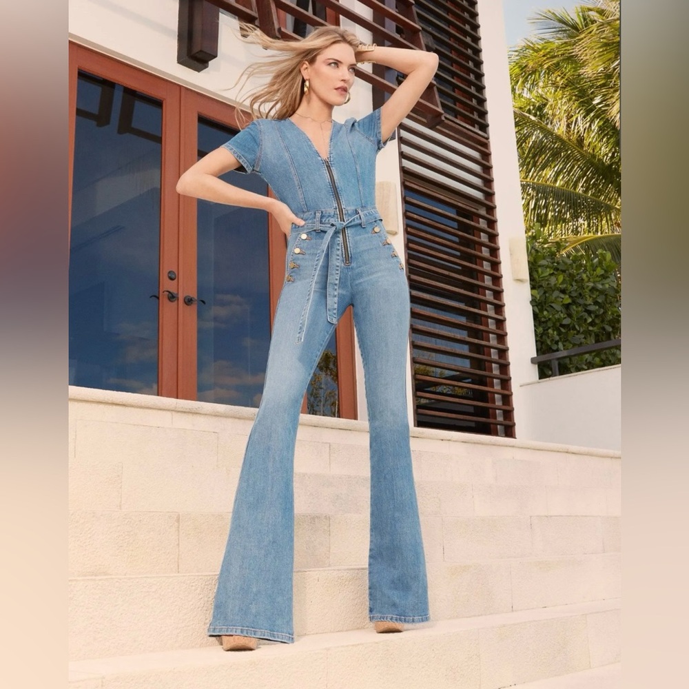 Ramy Brook Light Blue Denim Jumpsuit